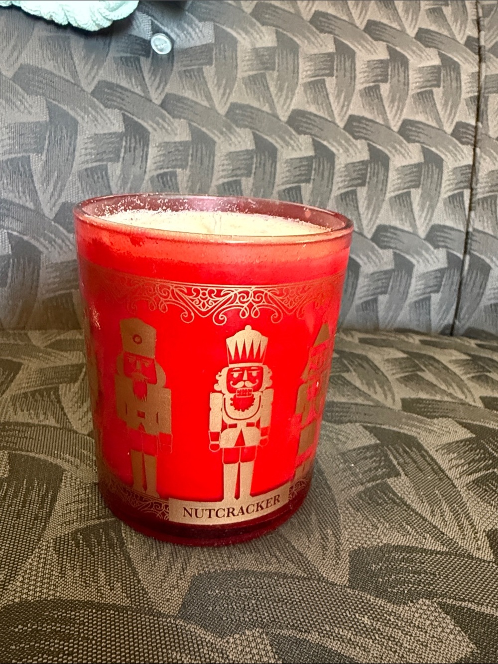 Nutcracker Red Holiday Candle -